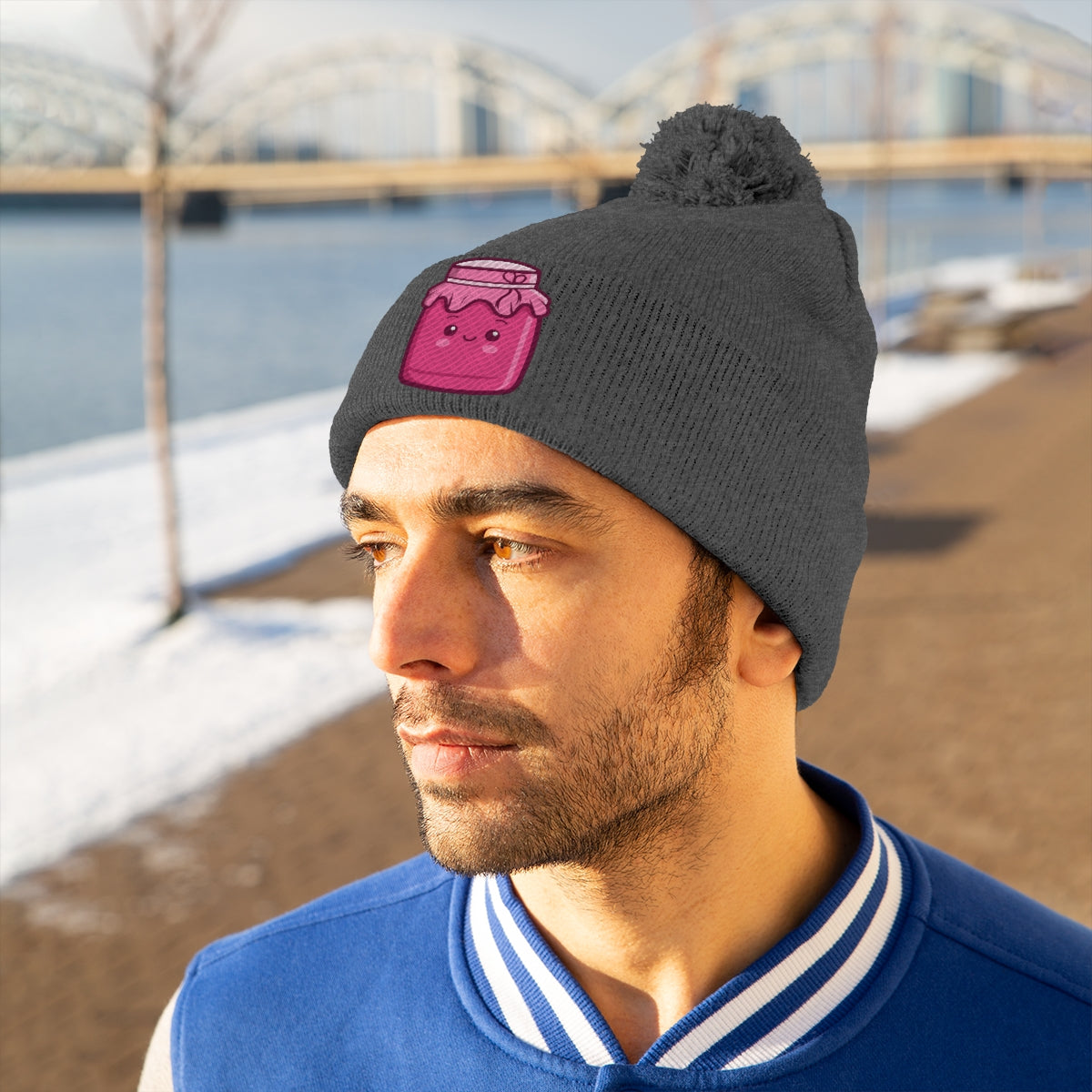 Jam Jar Pom Pom Beanie