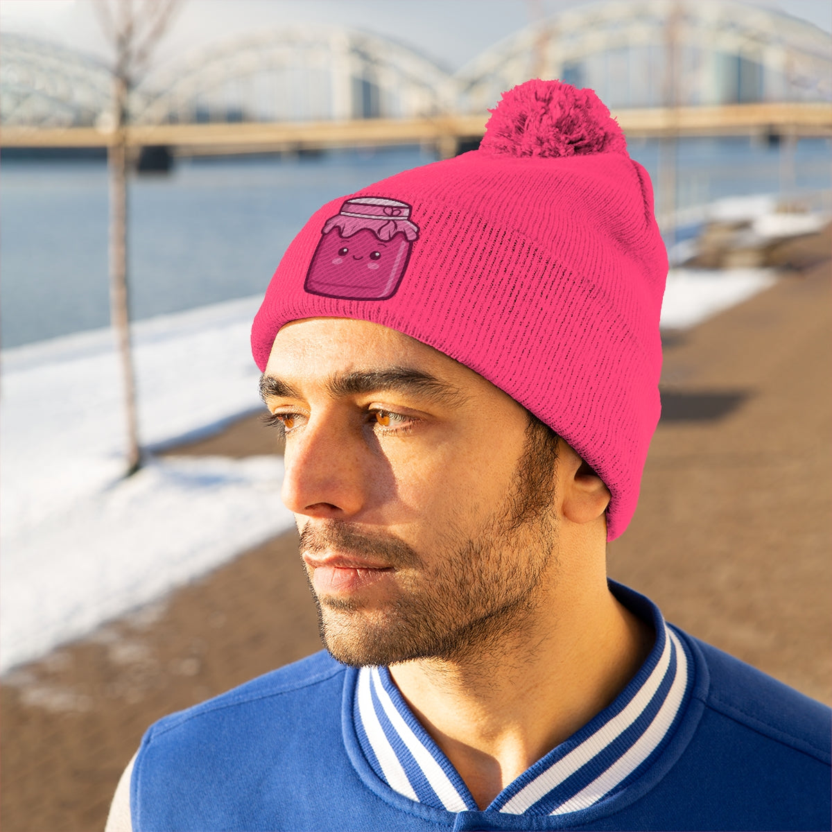 Jam Jar Pom Pom Beanie