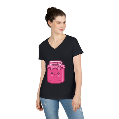 Ladies' Jam Jar V-Neck T-Shirt