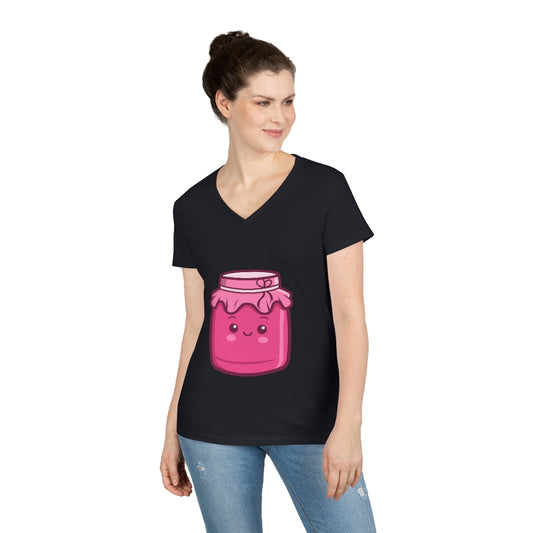 Ladies' Jam Jar V-Neck T-Shirt