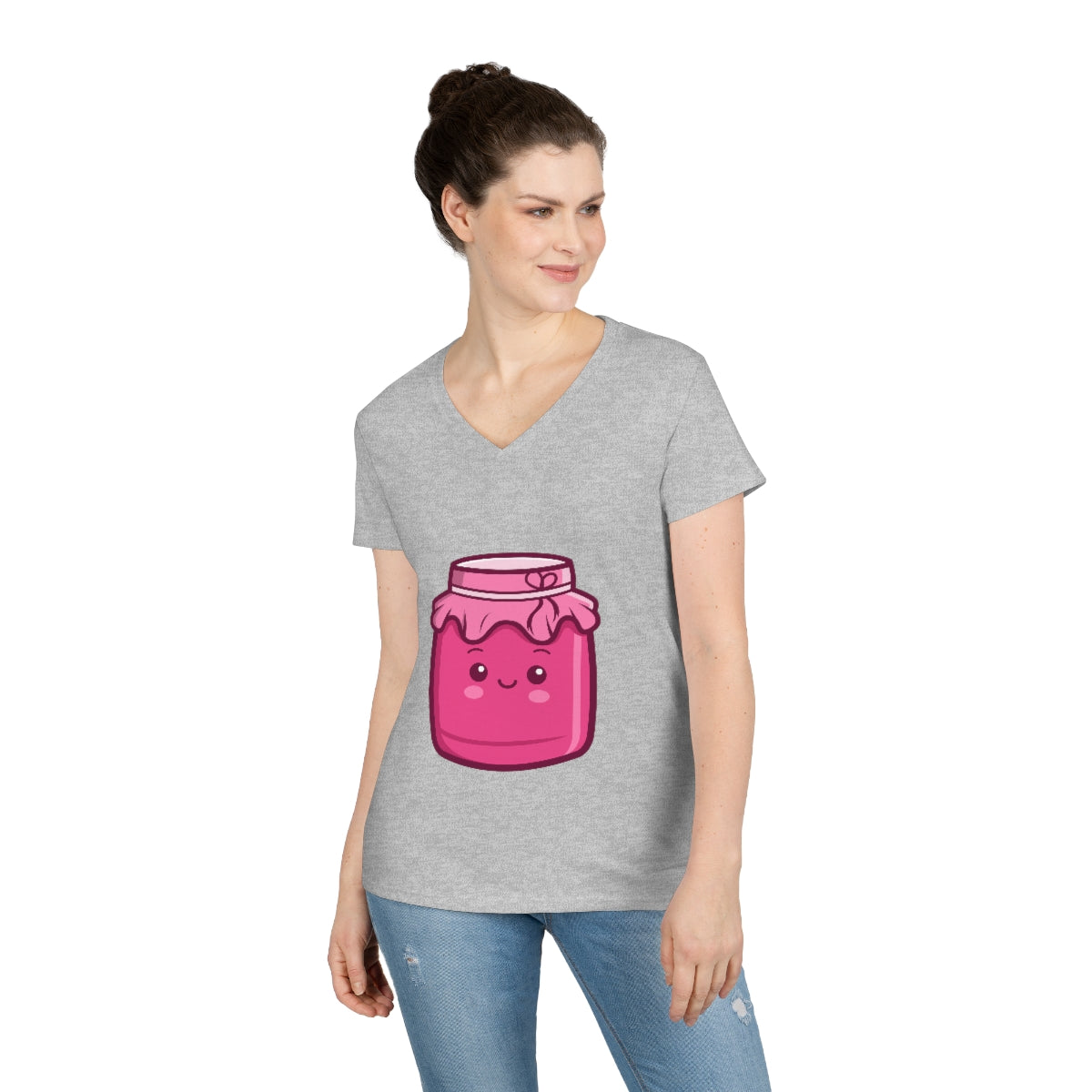 Ladies' Jam Jar V-Neck T-Shirt