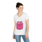 Ladies' Jam Jar V-Neck T-Shirt
