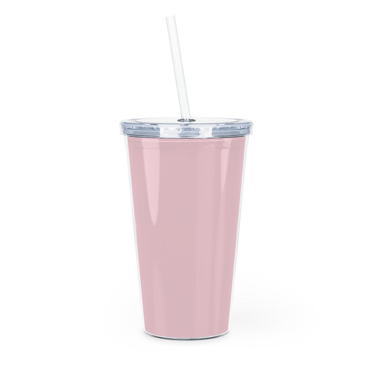 Jam Jar Plastic Tumbler with Straw